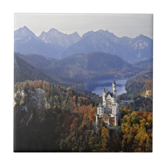 Germany, Bavaria, Neuschwanstein Castle. Tile (Front)