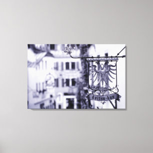 Germany, Bavaria, Rottenburg. Hotel sign