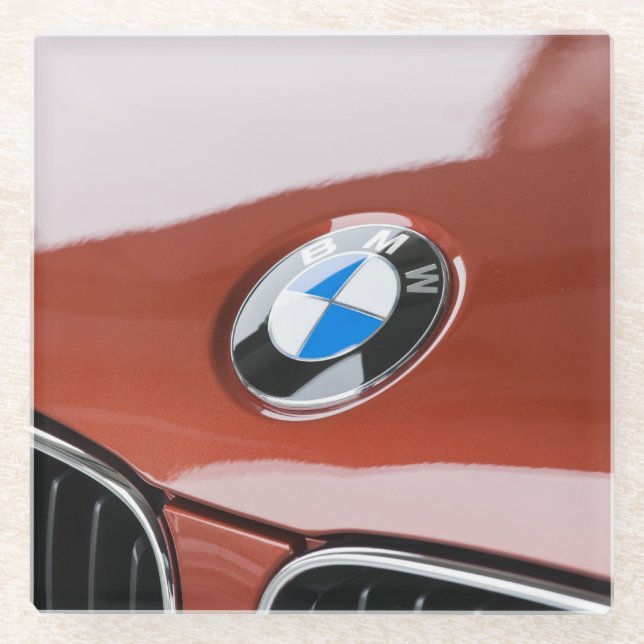 Germany, Bayern-Bavaria, Munich. BMW Welt Car 2 Glass Coaster (Front)