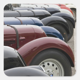 Germany, Bayern-Bavaria, Munich. BMW Welt Car Square Sticker