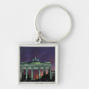 Germany, Berlin. Brandenburg Gate at night. Key Ring
