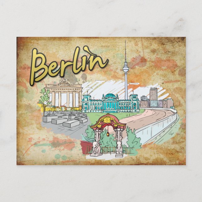 Germany Berlin Travel Postcard (Front)