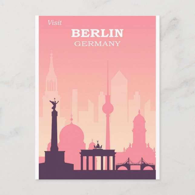 Germany Berlin Vintage Travel Postcard (Front)