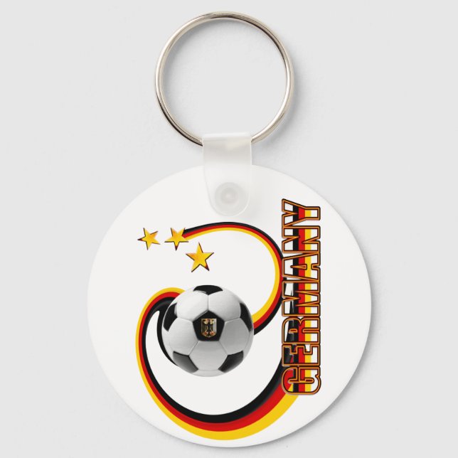 Germany blended soccer logo key ring (Front)
