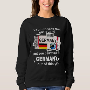 Germany Boarding Pass  Germany Girl  Germany Sweatshirt