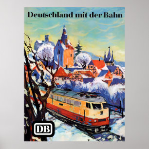 Germany by Rail poster