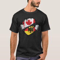 Germany Canadian Hands Ripped Roots Flag