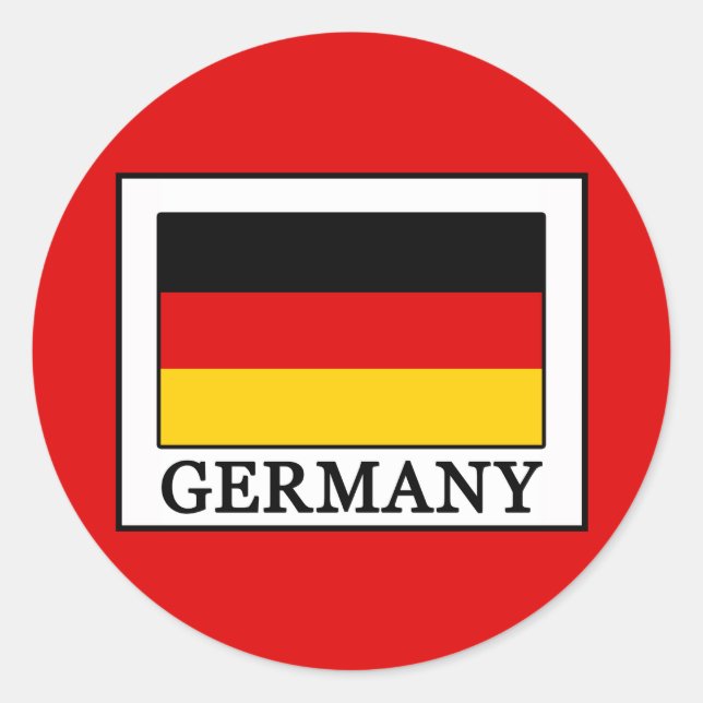Germany Classic Round Sticker (Front)