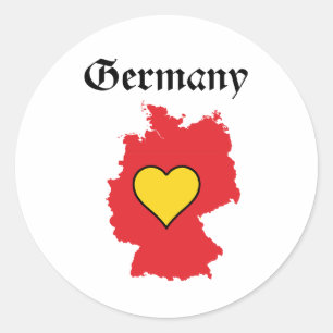 Germany Classic Round Sticker