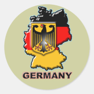 Germany Classic Round Sticker