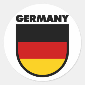 Germany Classic Round Sticker