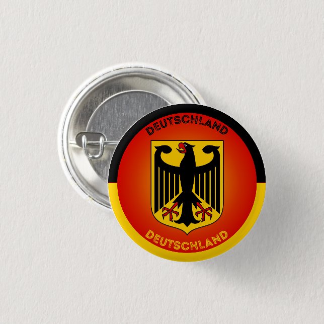 Germany Coat of Arms Circle Shape 3 Cm Round Badge (Front & Back)