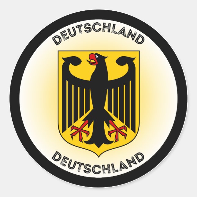Germany Coat of Arms Circle Shape Classic Round Sticker (Front)