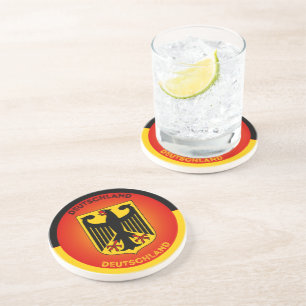 Germany Coat of Arms Circle Shape Coaster
