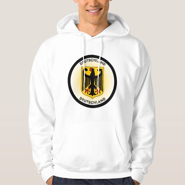 Germany Coat of Arms Circle Shape Hoodie (Front)