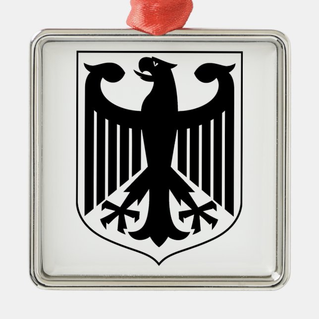 Germany Coat of arms Metal Tree Decoration (Front)