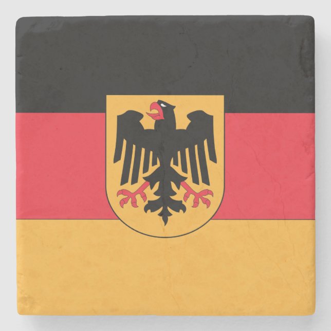 Germany Coat of Arms Stone Coaster (Front)