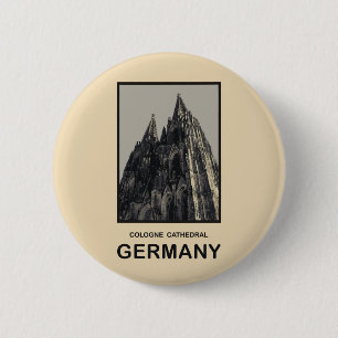 Germany Cologne Cathedral 6 Cm Round Badge