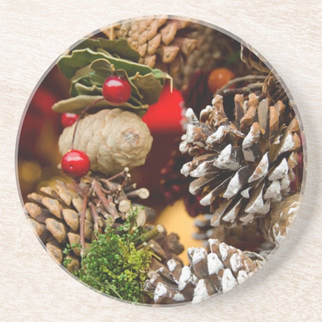 Germany, Cologne. Cologne Cathedral Christmas Coaster (Front)