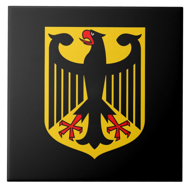 Germany country coat arms symbol emblem eagle tile (Front)