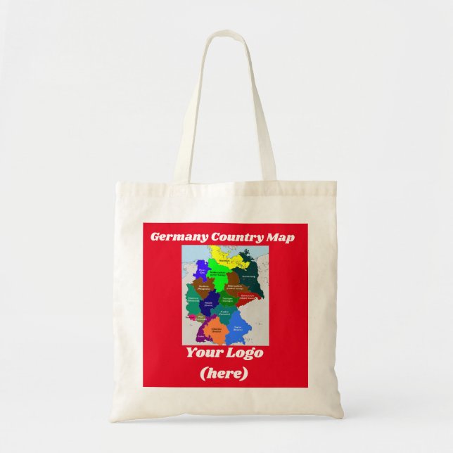 Germany Country Map Tote Bag (Front)