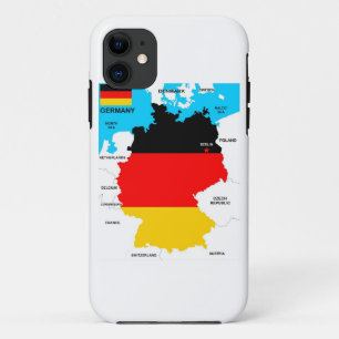 germany country political map flag iPhone 11 case