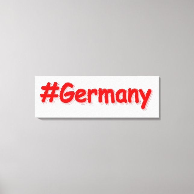"#Germany" Cute Design. Buy Now Canvas Print (Front)