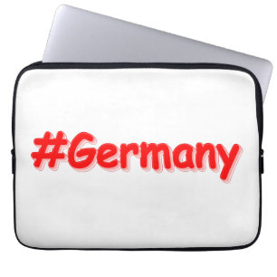 "#Germany" Cute Design. Buy Now Laptop Sleeve