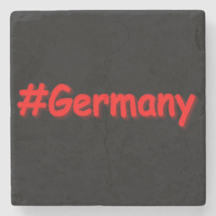 "#Germany" Cute Design. Buy Now Stone Coaster
