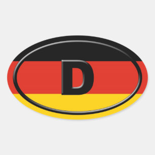 Germany - Deutschland - European Oval Sticker