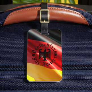 Germany/Deutschland Forever/black eagle/flag Luggage Tag