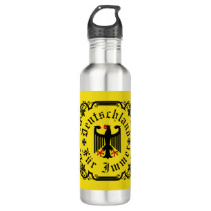 Germany/Deutschland Forever/black eagle/iron cross 710 Ml Water Bottle