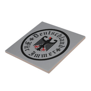 Germany/Deutschland Forever/black eagle/iron cross Tile