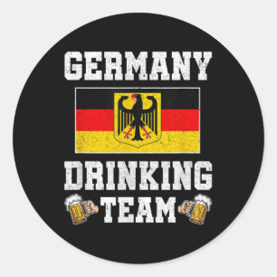 Germany Drinking Team Germany Beer Festivals _1  Classic Round Sticker