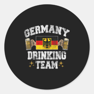 Germany Drinking Team Germany Beer Festivals Classic Round Sticker