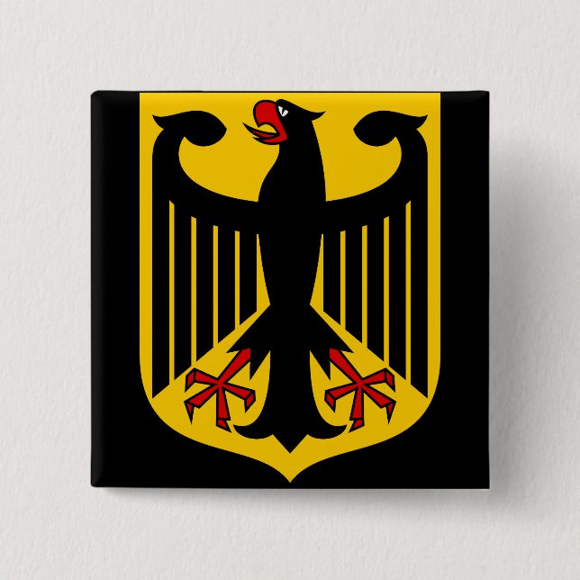 germany emblem 15 cm square badge (Front)