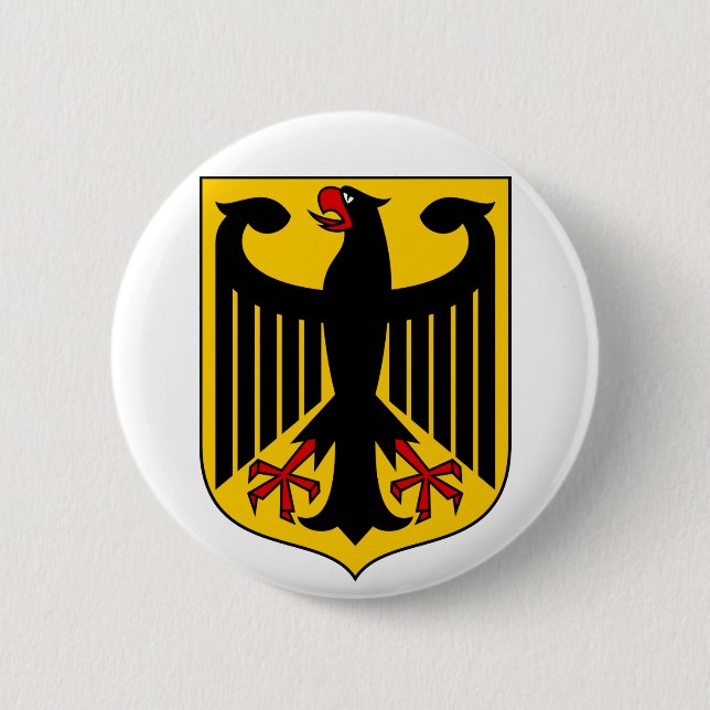germany emblem 6 cm round badge (Front)
