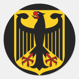 germany emblem classic round sticker