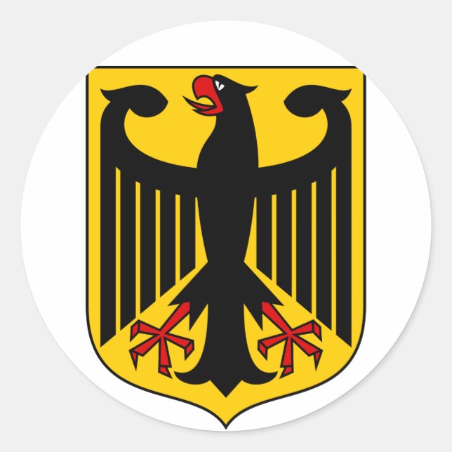 germany emblem classic round sticker (Front)
