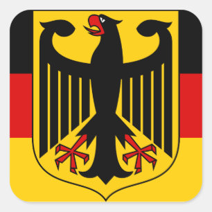 germany emblem square sticker