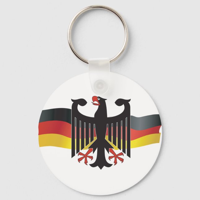 Germany Federal Eagle Coat of Arms Key Ring (Front)