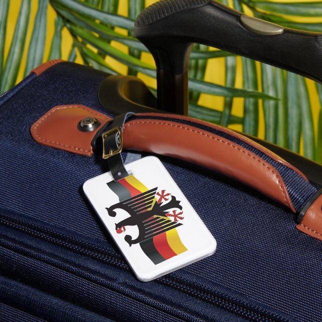 Germany Federal Eagle Coat of Arms Luggage Tag (Front Insitu 1)