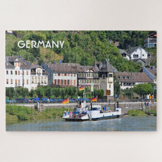  Germany: Ferry on the River Rhine  Jigsaw Puzzle (Horizontal)