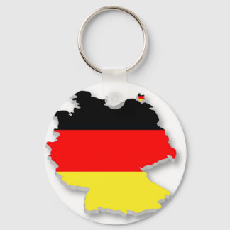 Germany Fla in the Shape of Germany Key Ring