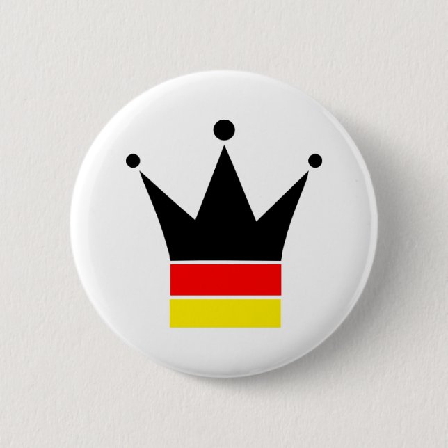 Germany Flag 6 Cm Round Badge (Front)