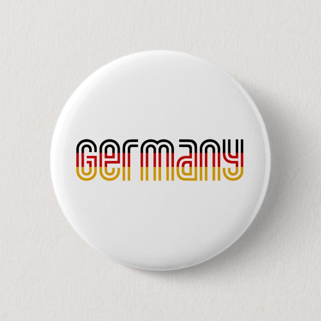 Germany Flag! 6 Cm Round Badge (Front)