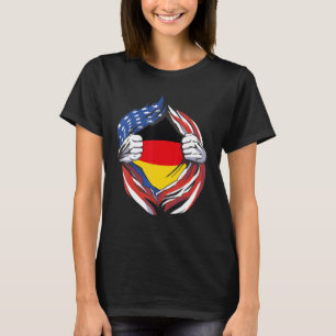 Germany Flag American Proud Of My German Heritage T-Shirt