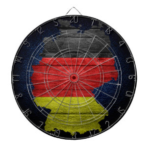 Germany Flag and Map Dartboard