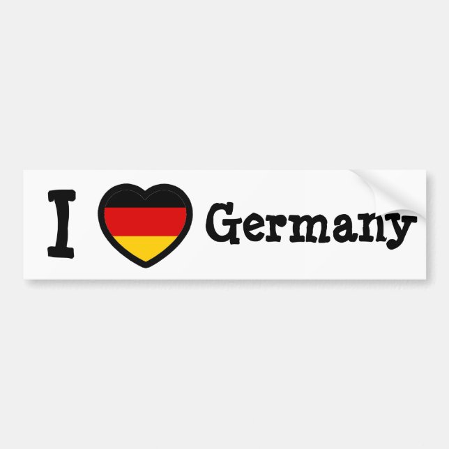 Germany Flag Bumper Sticker (Front)