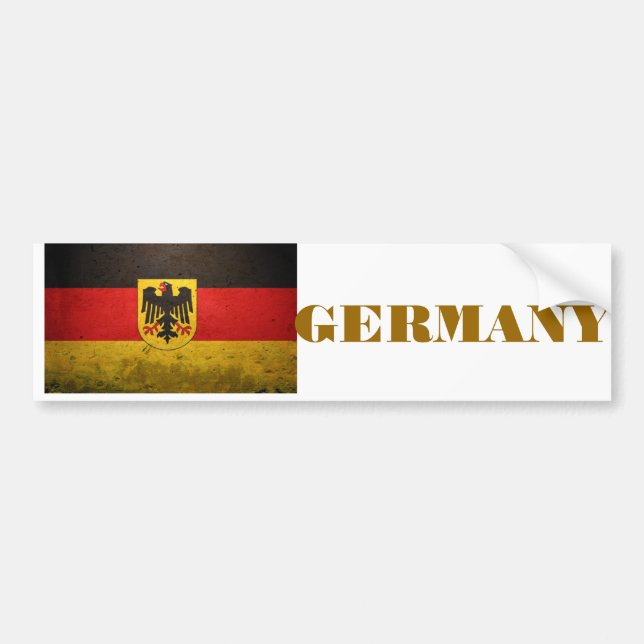 GERMANY FLAG BUMPER STICKER (Front)